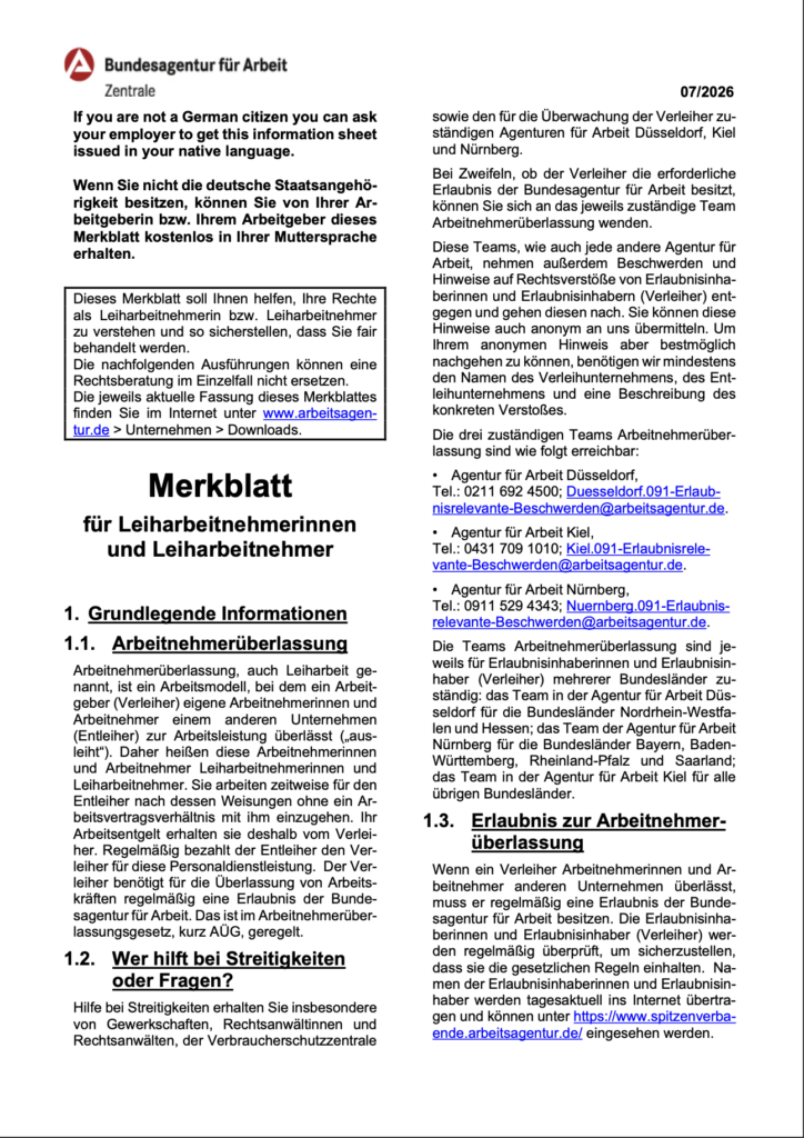 Merkblatt der Bundesagentur fu?r Arbeit fu?r Leiharbeitnehmerinnen und Leiharbeitnehmer-2026-07-01
